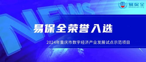 易保全入選2024年重慶市數字經濟產業發展試點示范項目名單，引領重慶軟件產業創新發展